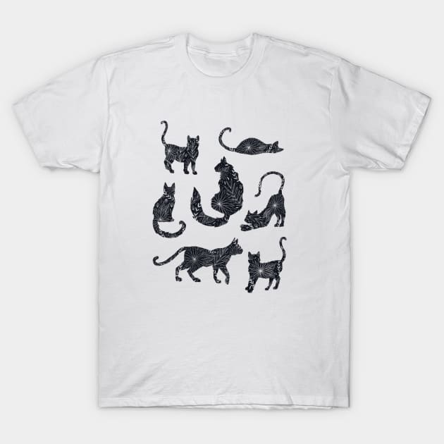 Flower Cats T-Shirt by InkedinRed